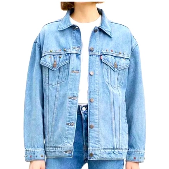 Levi’s • Baggy • Embellished • Jacket • L/XL • NWT - Picture 2 of 7
